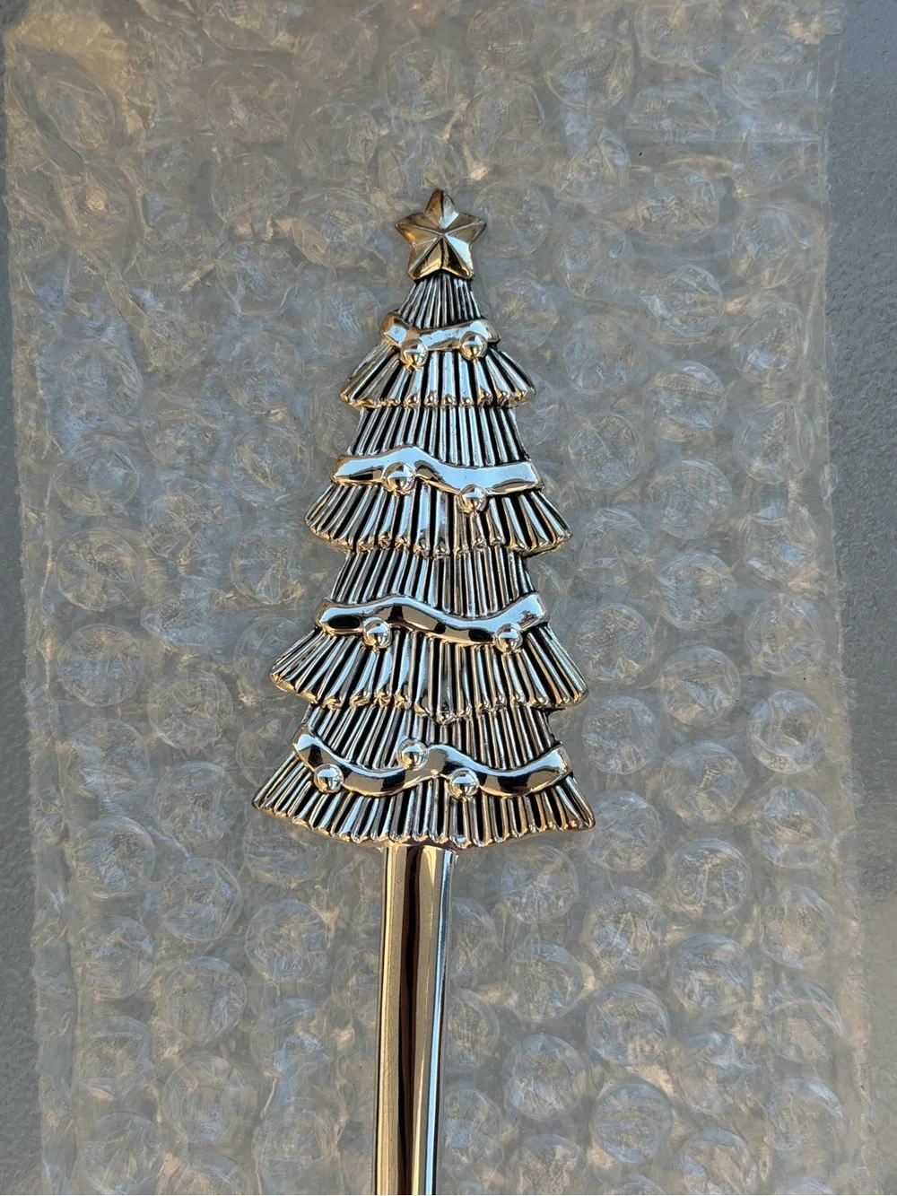 International Stainless Steel Christmas Serving Set in Silver